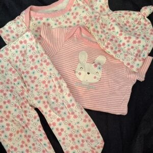 Gerber Organic Cotton Baby Outfit in Pink